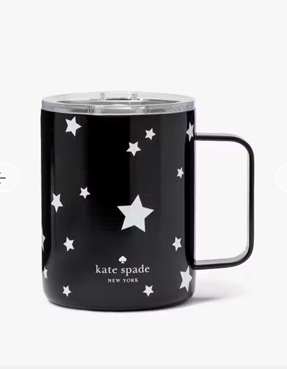 Kate Spade Festival Star Mug 12oz Stainless Steel Travel Tumbler with Handle NEW
